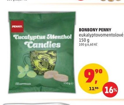 Bonbony Penny eukalyptovomentolové