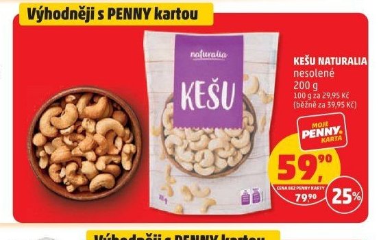 Kešu Naturalia nesolené