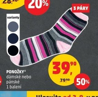 PONOŽKY dámské nebo pánské