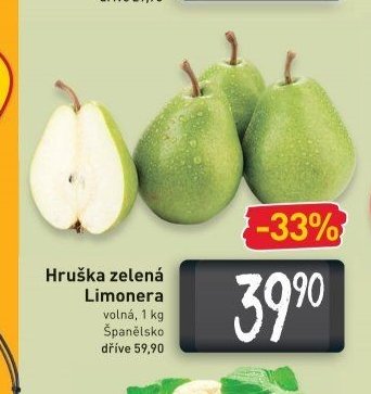 Hruška zelená Limonera