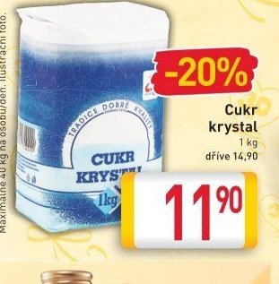 Cukr krystal 1 kg