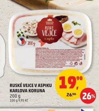 Ruské vejce v aspiku Karlova Koruna 200 g