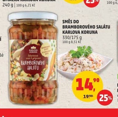 Směs do bramborového salátu Karlova Koruna 330/175 g