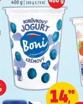 Jogurt Boni borůvkový