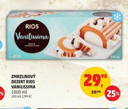 ZMRZLINOVÝ DEZERT RIOS VANILISSIMA