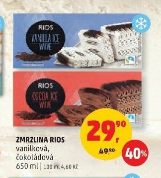 ZMRZLINA RIOS vanilková, čokoládová