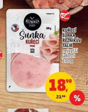 Kuřecí šunka Řezníkův talíř