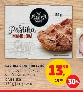 Paštika mandlová Řezníkův talíř