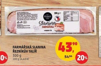Farmářská slanina Řezníkův talíř