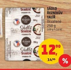 Sádlo škvařené Řezníkův talíř