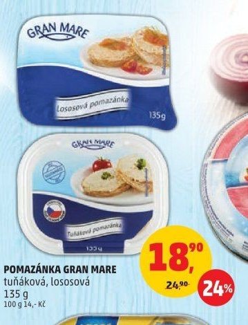 Pomazanka Gran Mare tuzkova, lososova 135 g