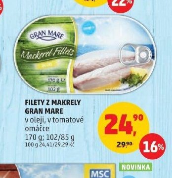 Filety z makrely Gran Mare 170 g