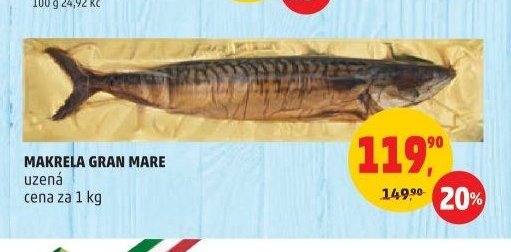 Makrela Gran Mare uzena cena za 1 kg