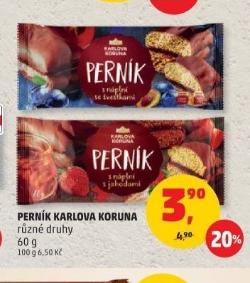 PERNÍK KARLOVA KORUNA různé druhy 60 g