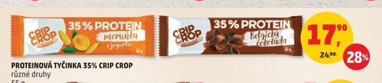 PROTEINOVÁ TYČINKA 35% CRIP CROP různé druhy 55 g