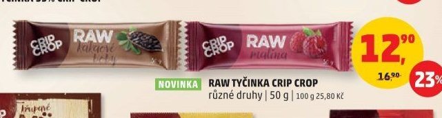 RAW TYČINKA CRIP CROP různé druhy 50 g