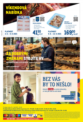 akční leták Makro 1.9.2021-14.9.2021