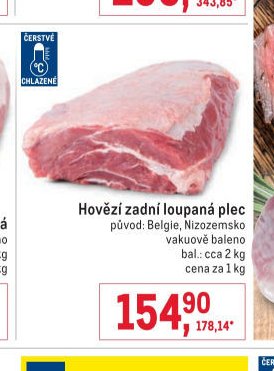 Hovězí zadní loupaná plec