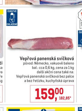 Vepřová panenská svíčková