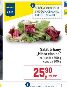 Salát trhaný Mista clasica