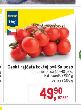 Česká rajčata koktejlová Saluoso
