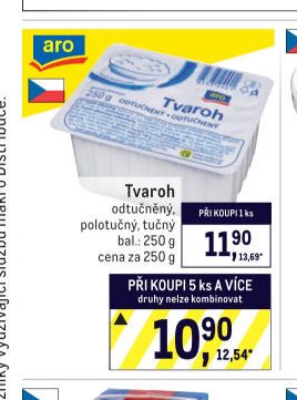 Tvaroh odtučněný, polotučný, tučný