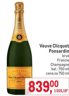 Champagne Brut Clicquot Ponsardin Veuve Du Vernay