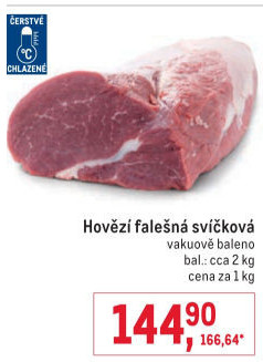 Hovězí plec kulatá - falešná svíčková