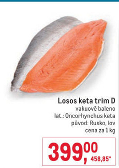 Losos divoký filet Keta