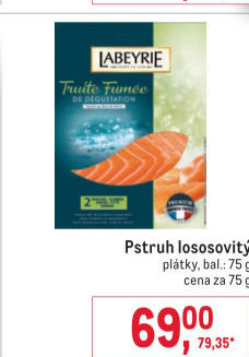 Pstruh lososovitýuzený Labeyrie