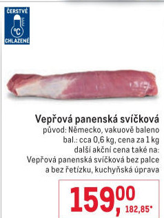 Vepřová panenská svíčková