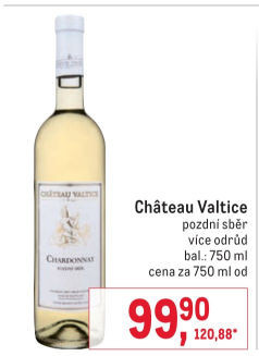 Vína Chateau Valtice - pozdní sběr