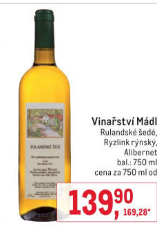 Vína Vinařství Mádl