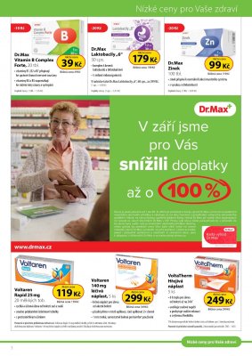 akční leták Dr. Max 1.9.2021-30.9.2021