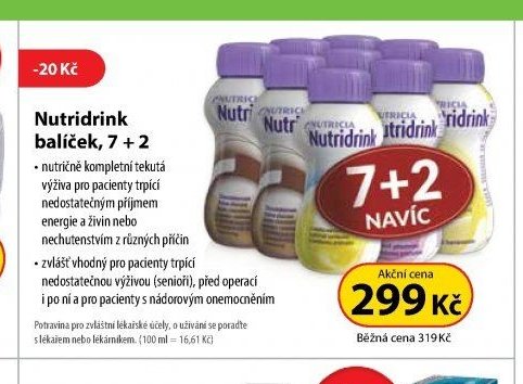 Nutridrink balíček, 7 + 2