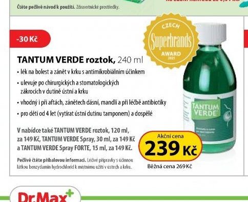 TANTUM VERDE roztok, 240 ml