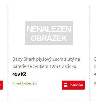 Baby Shark plyšový 28cm žlutý na baterie se zvukem 12m+ v sáčku