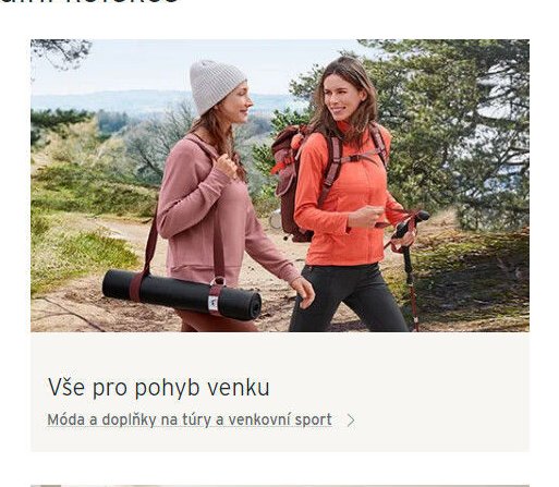 Vše pro pohyb venku