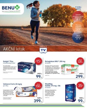 akční leták BENU Lékárna 1.9.2021-30.9.2021