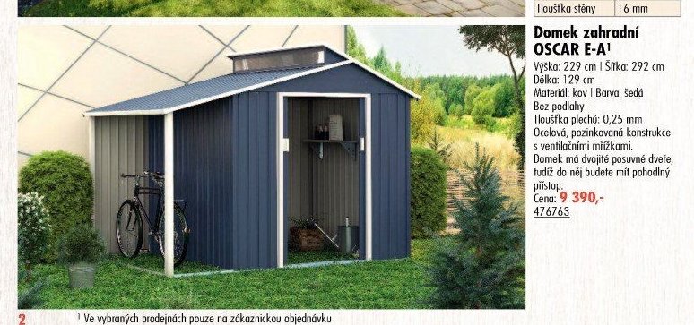 Domek zahradní OSCAR E - UNI HOBBY akcniletaky.com