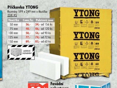 Příčkovka YTONG - UNI HOBBY akcniletaky.com