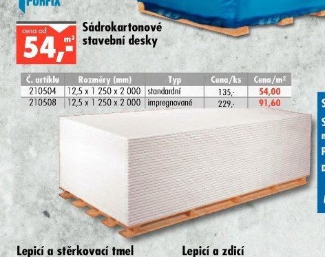 Sádrokartonové stavební desky - UNI HOBBY akcniletaky.com