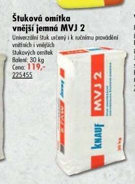 Štuková omítka vnější jemná MVJ 2 - UNI HOBBY akcniletaky.com