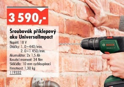 Šroubovák příklepový aku UniversalImpact - UNI HOBBY akcniletaky.com