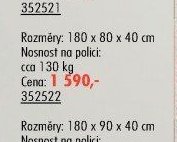 Regál kovový Drumy 180 x 80 x 40 cm - UNI HOBBY akcniletaky.com