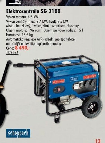 Elektrocentrála SG 3100 - UNI HOBBY akcniletaky.com