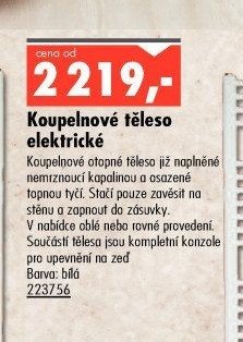 Koupelové těleso elektrické - UNI HOBBY akcniletaky.com