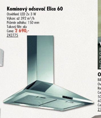 Komínový odsavač Elica 60 - UNI HOBBY akcniletaky.com