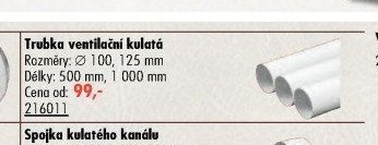 Trubka ventilační kulatá - UNI HOBBY akcniletaky.com