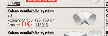 Koleno ventilačního systému 90° - UNI HOBBY akcniletaky.com
